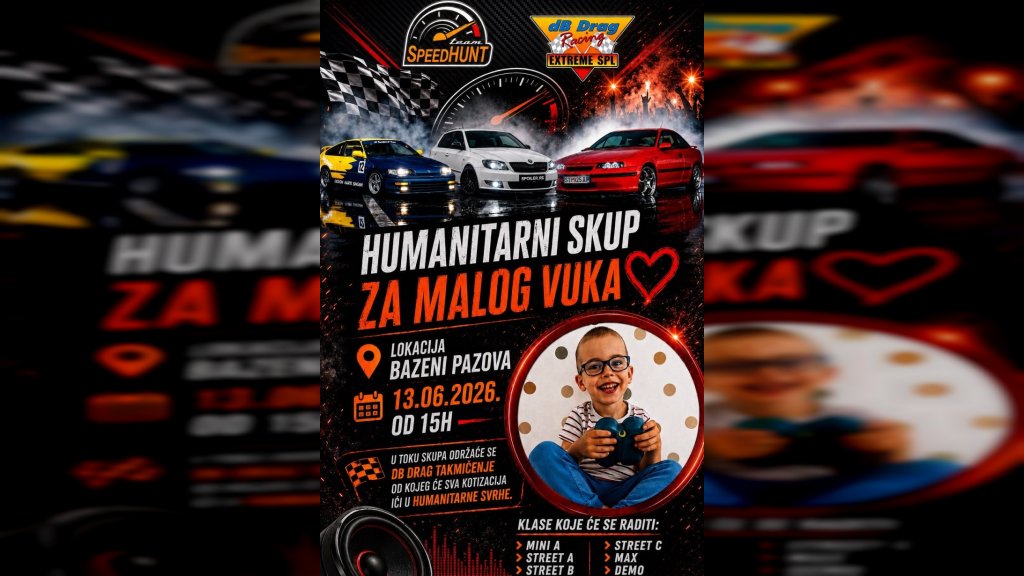 Humanitarni auto-skup za malog Vuka u nedelju u Novoj Pazovi