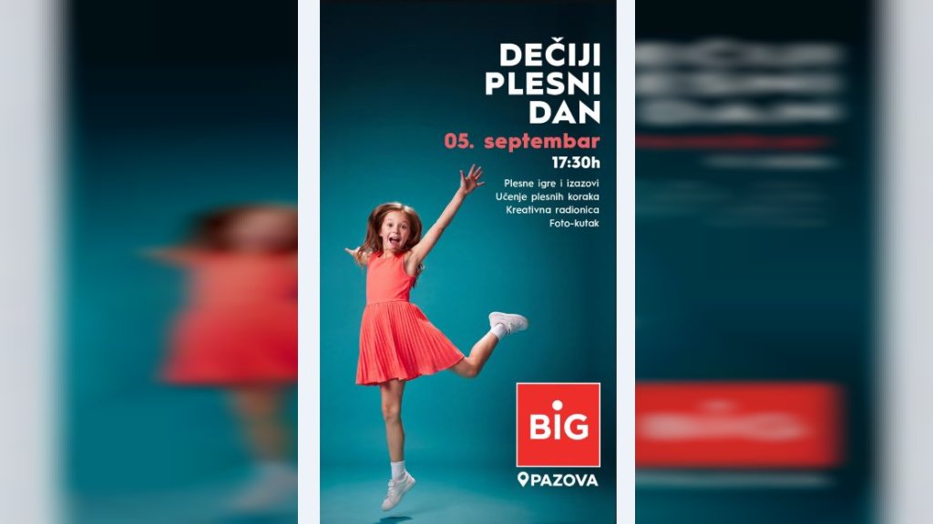 Dečiji plesni dan u BIG Pazova centru