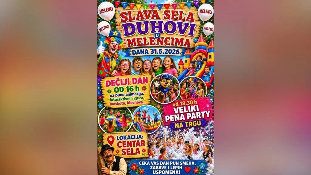 Seoska slava Duhovi obeležava se 31. maja u Melencima