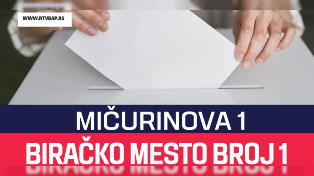 Promena adrese biračkog mesta br. 1 u Bačkoj Palanci