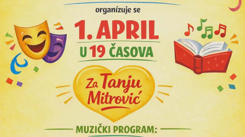 Humanitarno veče šale i zabave za Tanju Mitrović u Bačkoj Palanci
