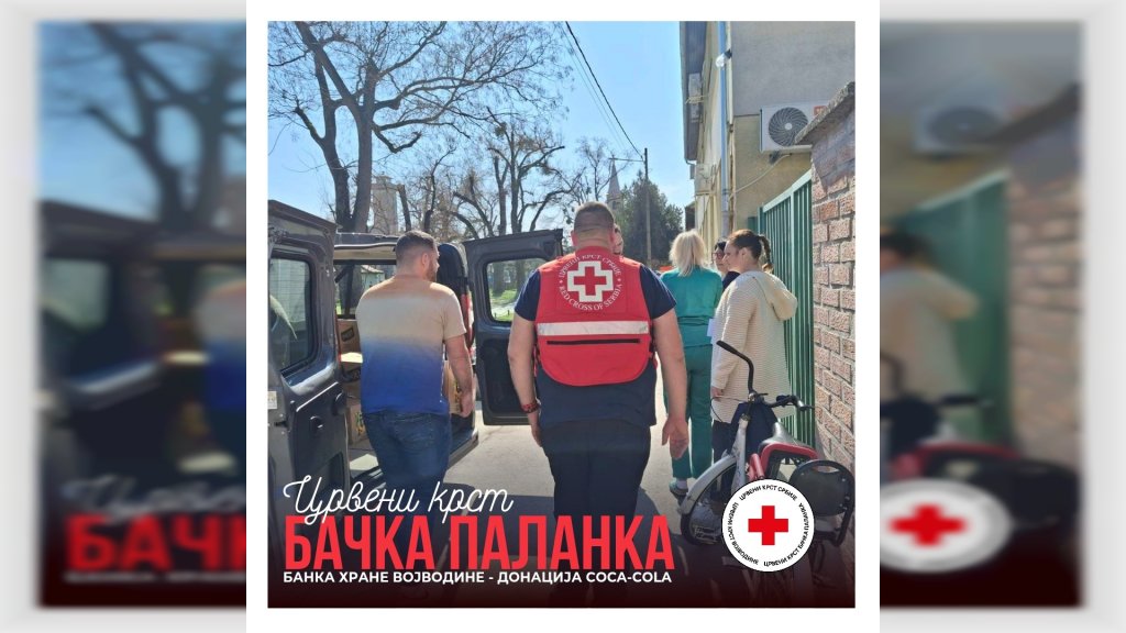 Donacija sokova za korisnike i volontere Crvenog krsta Bačka Palanka