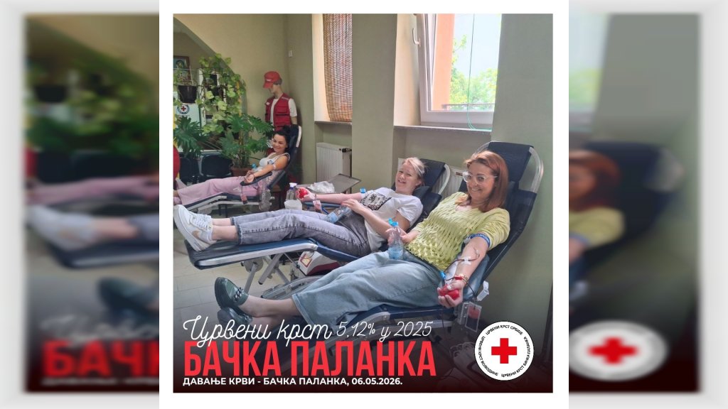 Prikupljene značajne količine krvi u akciji dobrovoljnog davanja u Bačkoj Palanci