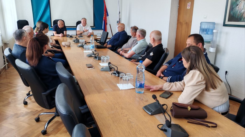 Prijem dobrovoljnih davalaca krvi kod predsednika opštine
