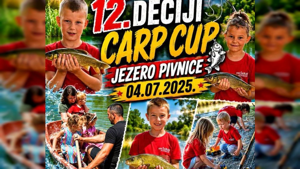 Jezero Pivnice domaćin 12. Dečijeg Carp Cup-a