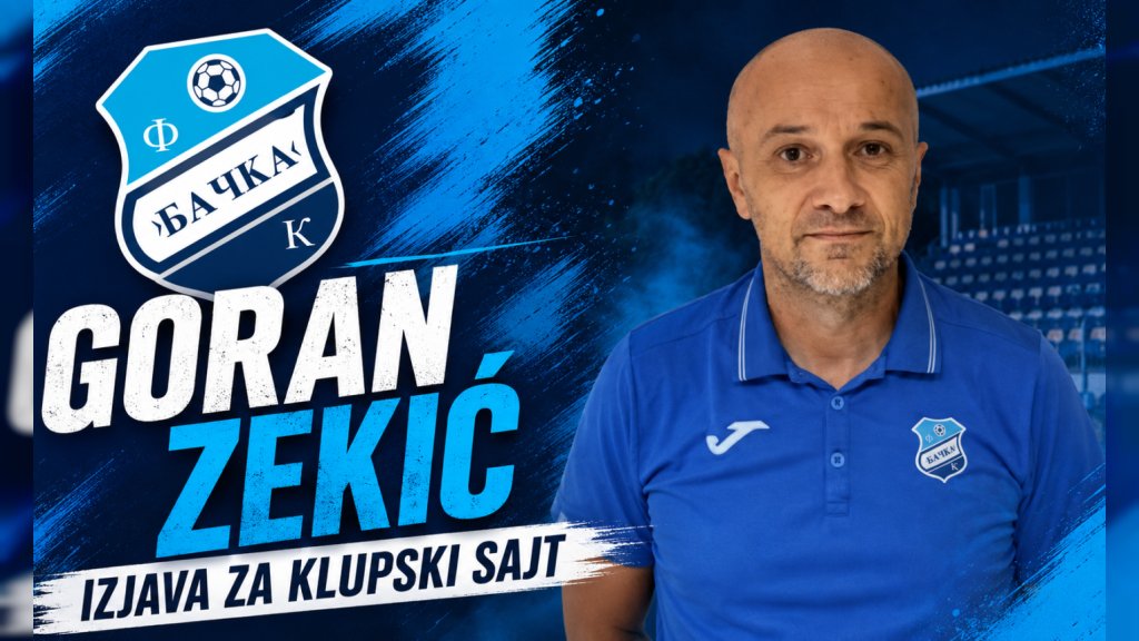 Goran Zekić: Bačka pred novim izazovom, cilj su sva tri boda