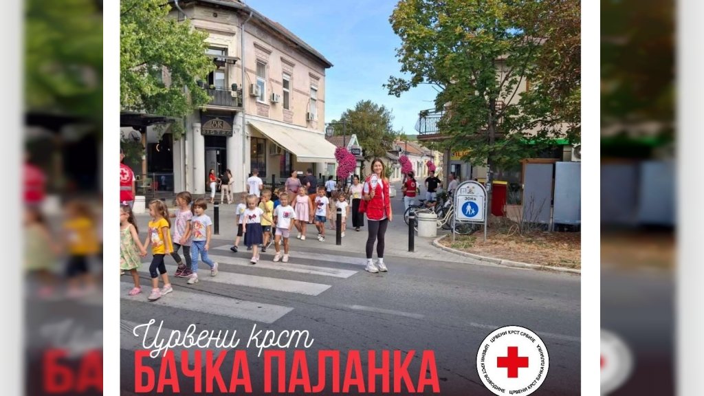 "NEKA SVAKI PUT DO ŠKOLE BUDE SIGURAN": Crveni krst Bačka Palanka edukovao najmlađe o bezbednosti u saobraćaju