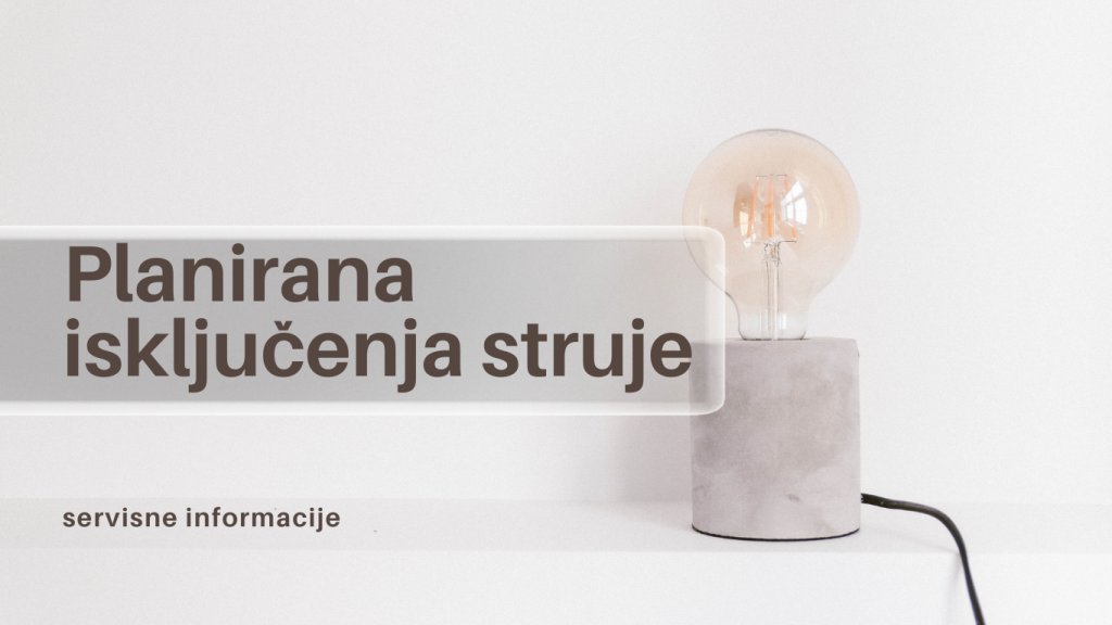 Planirano isključenje struje u sredu, 23. septembra