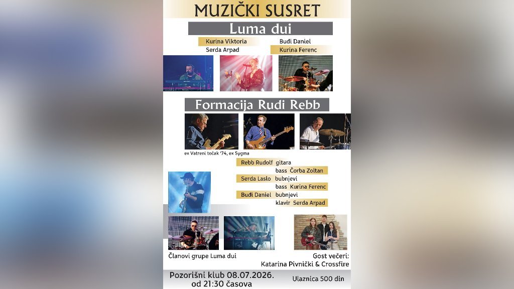 Koncert kao susret tri generacije muzičara