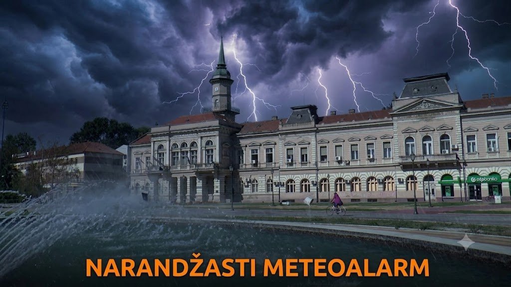 NARANDŽASTI METEOALARM ZA PODRUČJE BAČKE