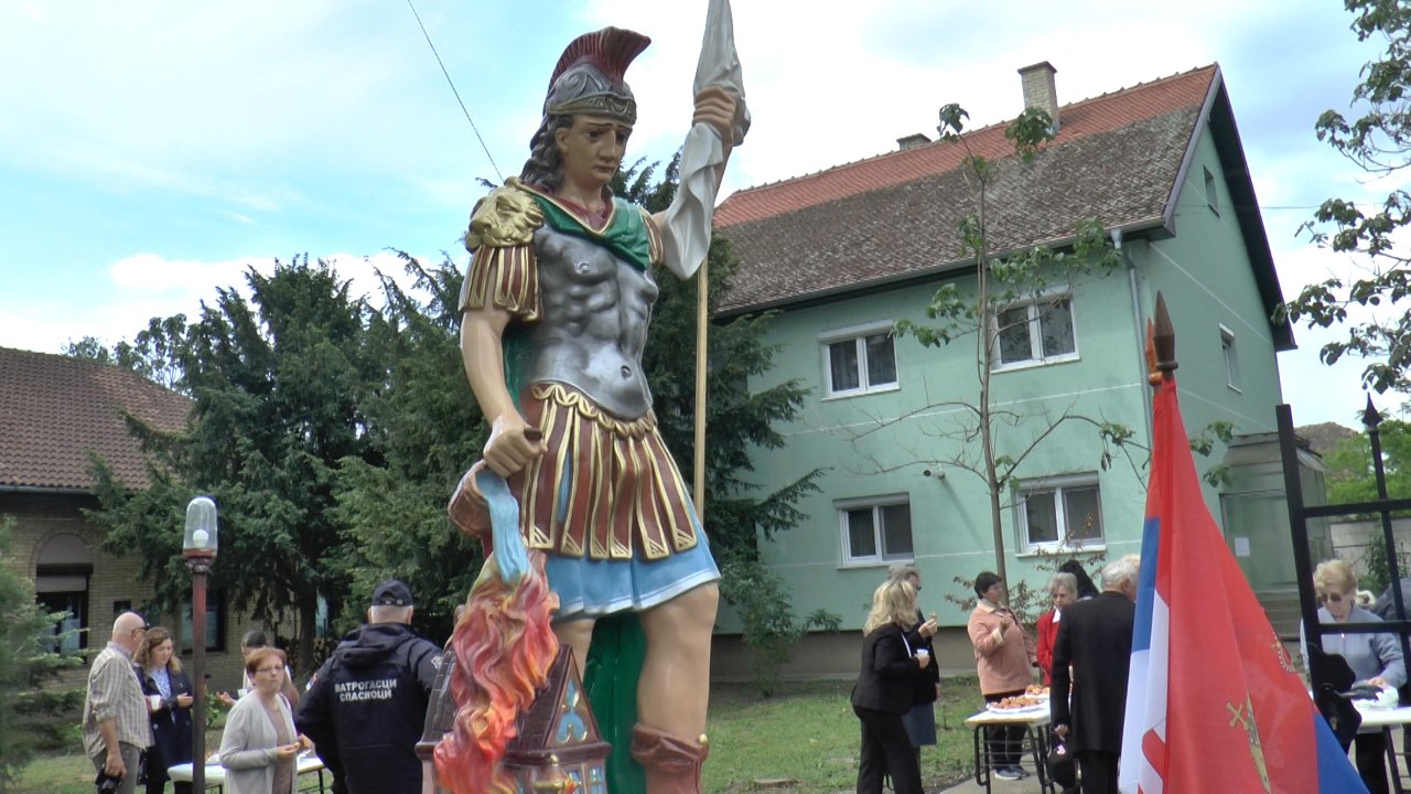Otkriven kip Svetog Florijana u Čoki 