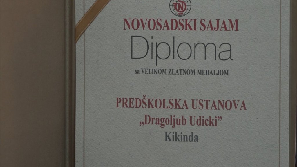 PU „Dragoljub Udicki“ osvojila Veliku zlatnu medalju na Međunarodnom sajmu obrazovanja u Novom Sadu