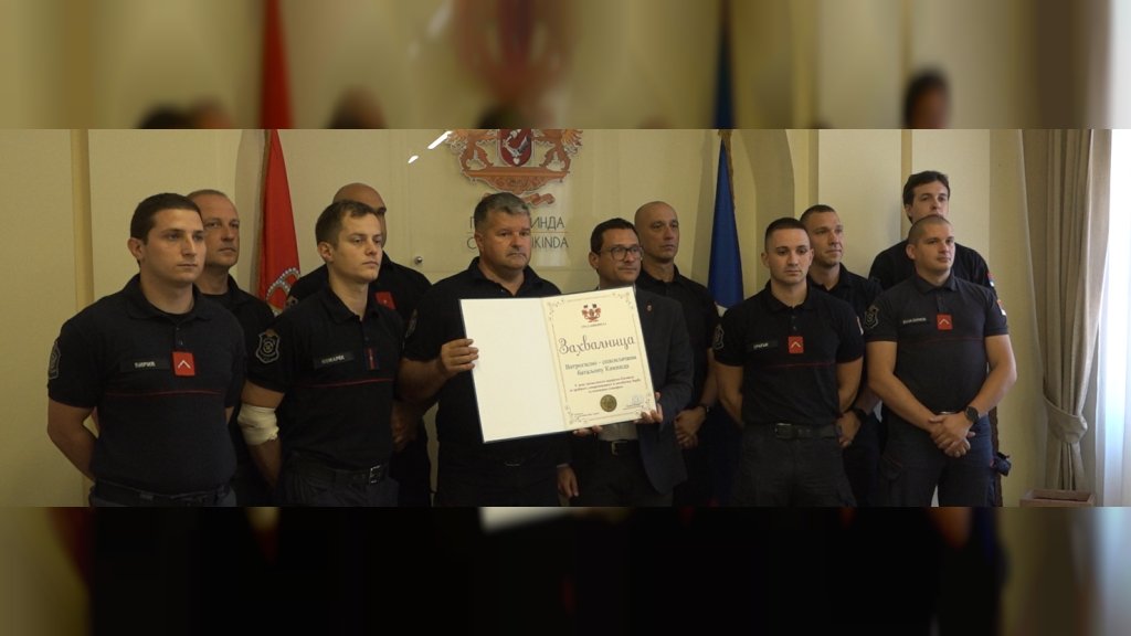 Prijem za vatrogasce-spasioce u Gradskoj kući