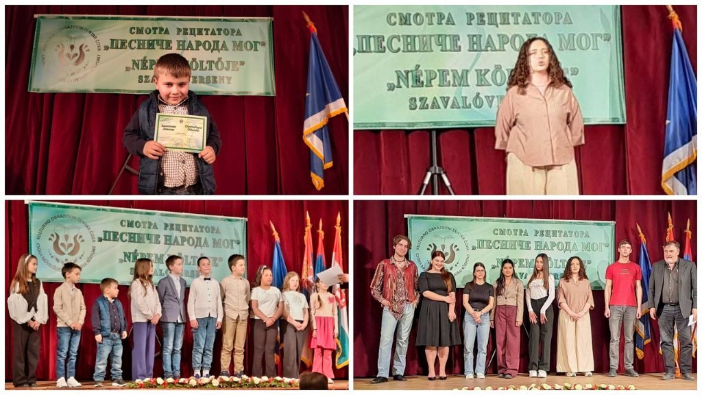 Četvoro recititatora iz novobečejske opštine na Pokrajinskoj smotri