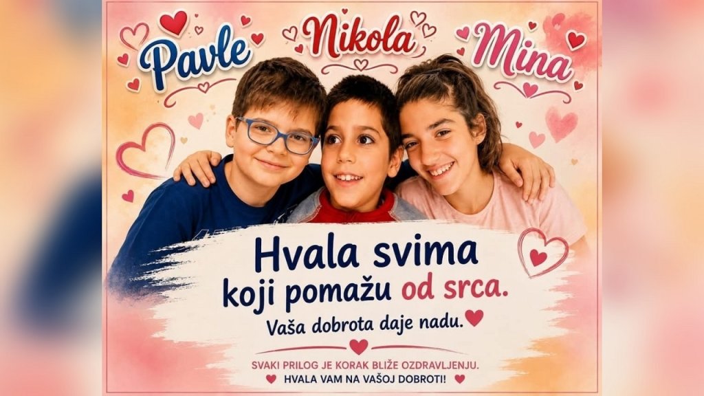 Zajedno za Minu, Pavla i Nikolu