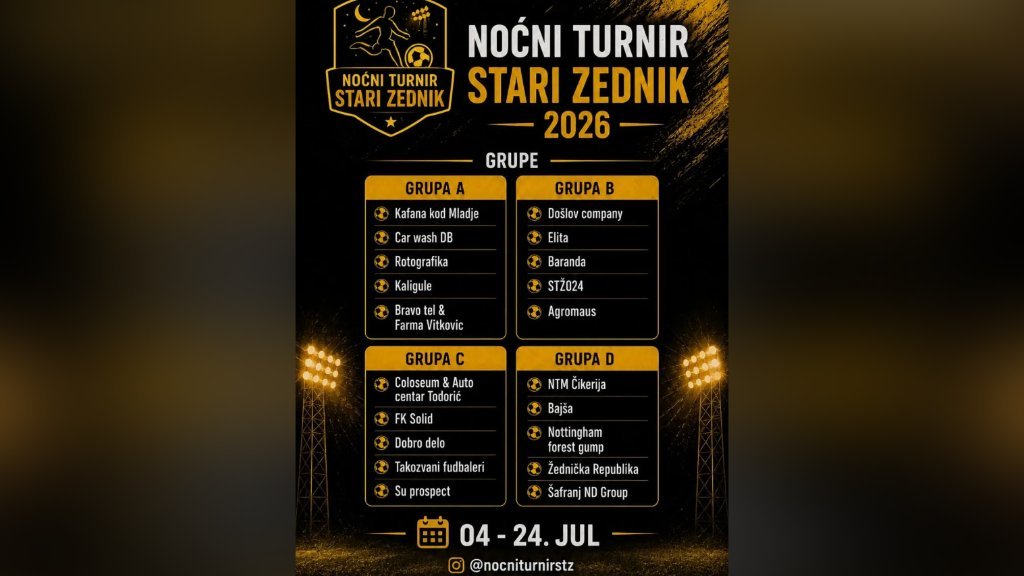 Počinje turnir u Starom Žedniku