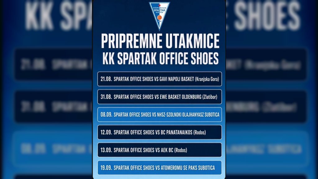 Kreću prijateljske utakmice